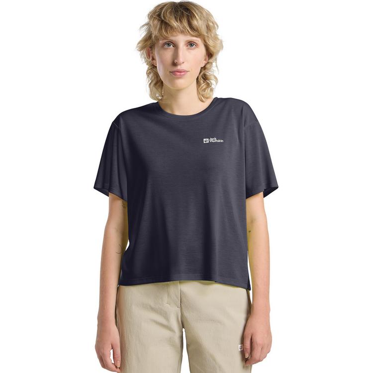 Jack Wolfskin Jack Wolfskin VONNAN CROP T W Funktionsshirt Damen - graphite - 0 | SportScheck