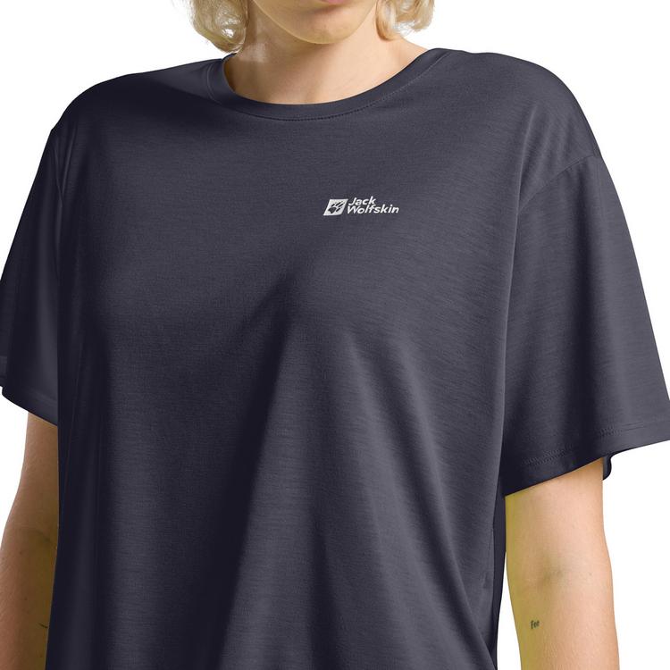 Jack Wolfskin Jack Wolfskin VONNAN CROP T W Funktionsshirt Damen - graphite - 2 | SportScheck