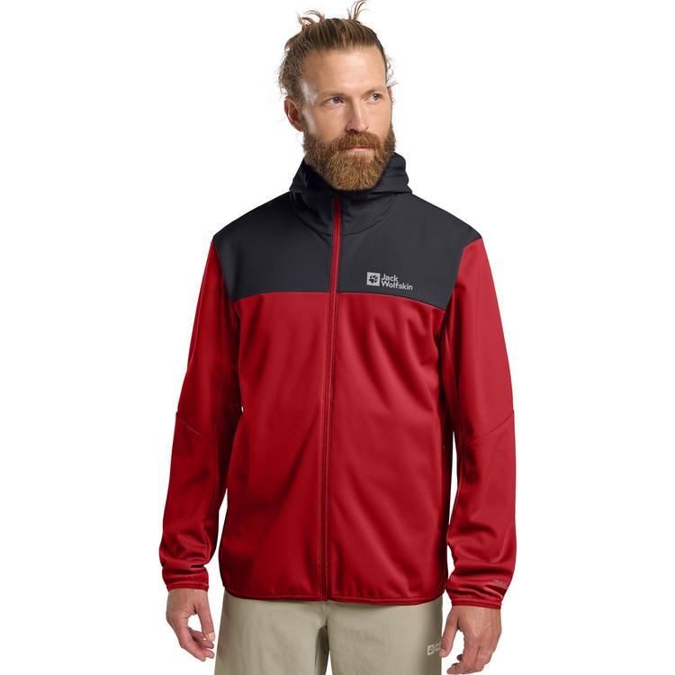 Jack Wolfskin Jack Wolfskin FELDBERG HOODY M Softshelljacke Herren - adrenaline red - 0 | SportScheck