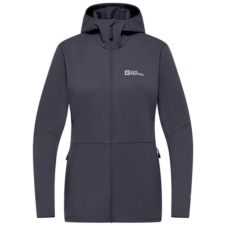 Jack Wolfskin Jack Wolfskin FELDBERG HOODY W Softshelljacke Damen - graphite - 0 | SportScheck