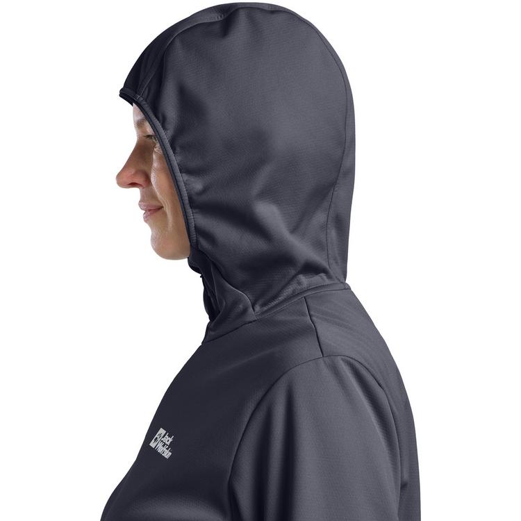Jack Wolfskin Jack Wolfskin FELDBERG HOODY W Softshelljacke Damen - graphite - 2 | SportScheck