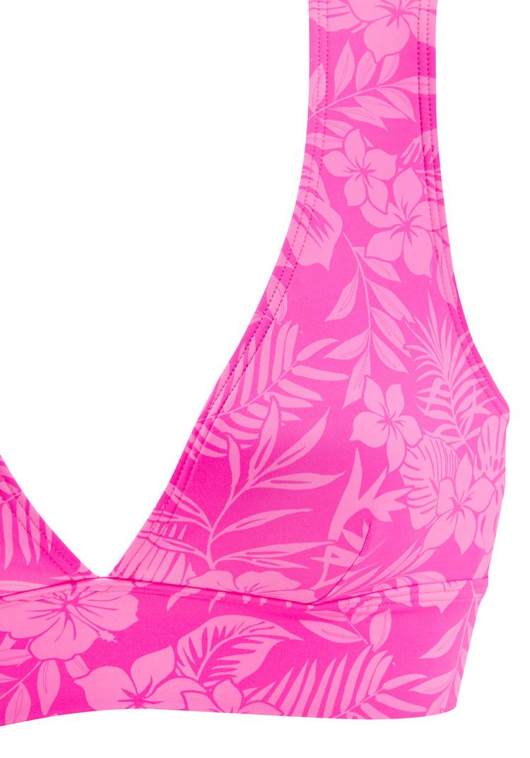 VENICE BEACH VENICE BEACH Bustier-Bikini-Top Bikini Oberteil Damen - pink bedruckt - 1 | SportScheck