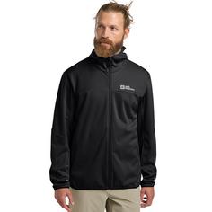 Rückansicht von Jack Wolfskin FELDBERG HOODY M Softshelljacke Herren black