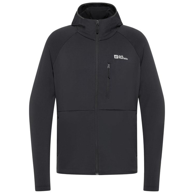 Jack Wolfskin Jack Wolfskin KOLBENBERG HOODED FZ M Fleecejacke Herren - phantom - 0 | SportScheck