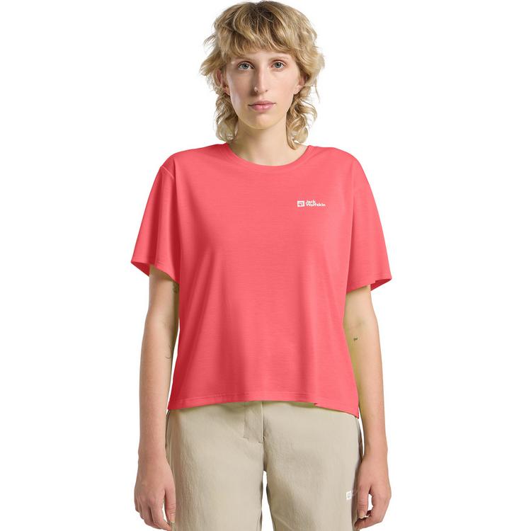 Jack Wolfskin Jack Wolfskin VONNAN CROP T W Funktionsshirt Damen - sunset coral - 0 | SportScheck