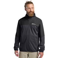 Rückansicht von Jack Wolfskin FELDBERG HOODY M Softshelljacke Herren phantom