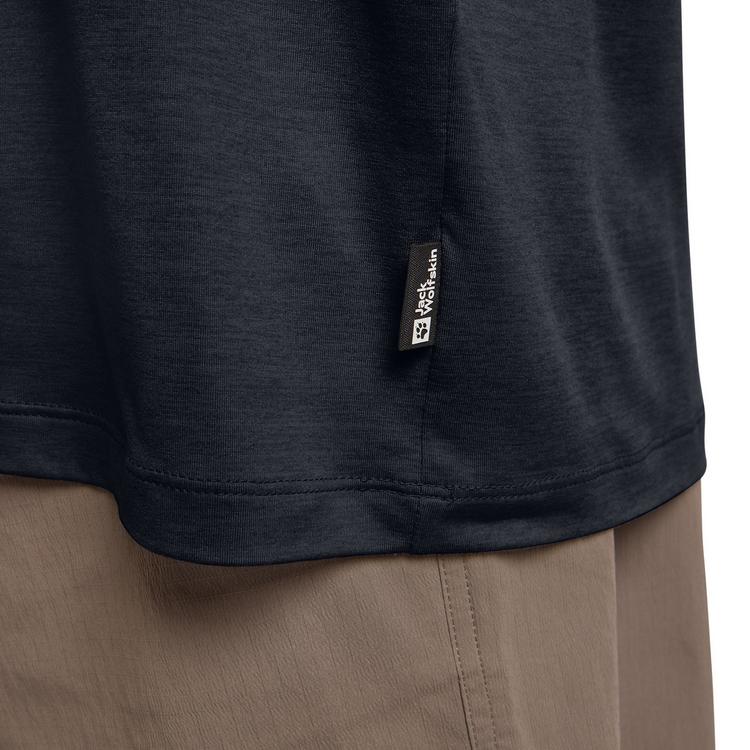 Jack Wolfskin Jack Wolfskin TRAVEL T M Funktionsshirt Herren - dark navy heather - 2 | SportScheck