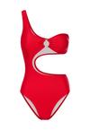 LSCN by Lascana Monokini Badeanzug Damen - rot