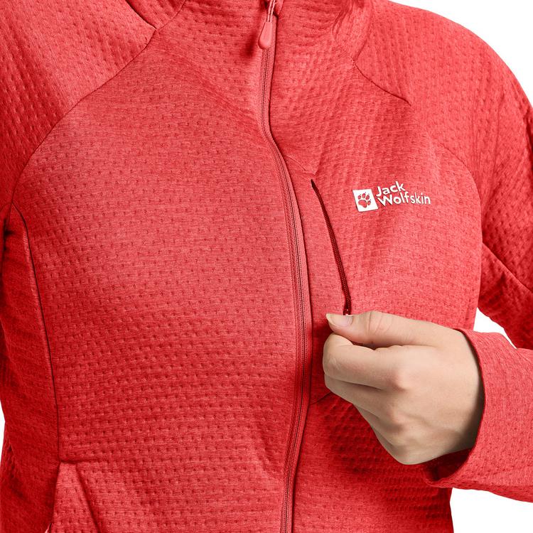Jack Wolfskin Jack Wolfskin TAIGA FZ W Fleecejacke Damen - vibrant red - 4 | SportScheck
