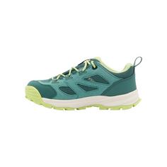 Rückansicht von Jack Wolfskin VOJO TOUR TEXAPORE LOW K Wanderschuhe Kinder jade green