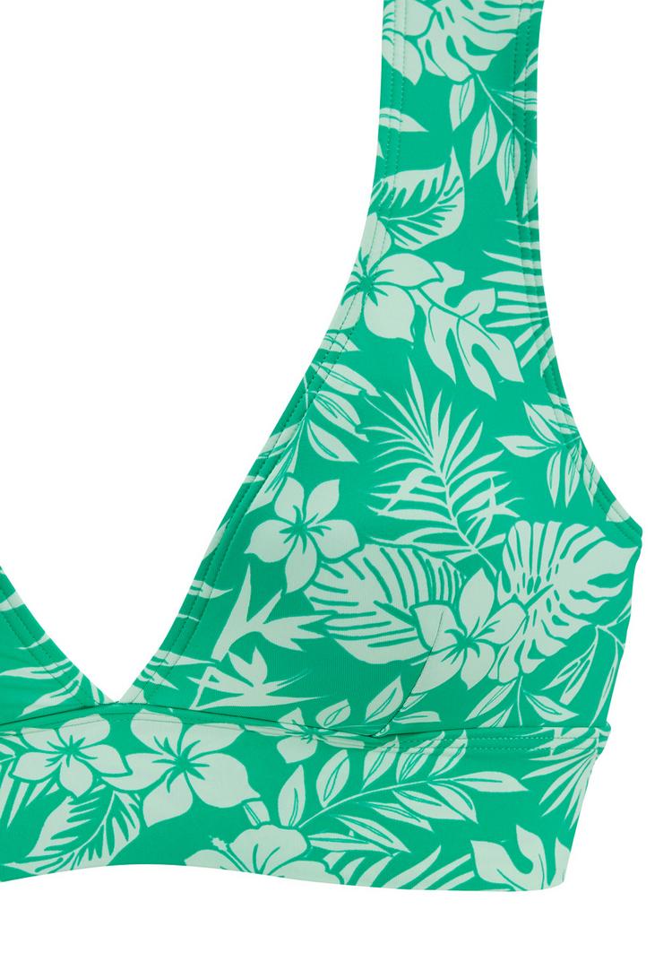 VENICE BEACH VENICE BEACH Bustier-Bikini-Top Bikini Oberteil Damen - gr&uuml;n bedruckt - 1 | SportScheck