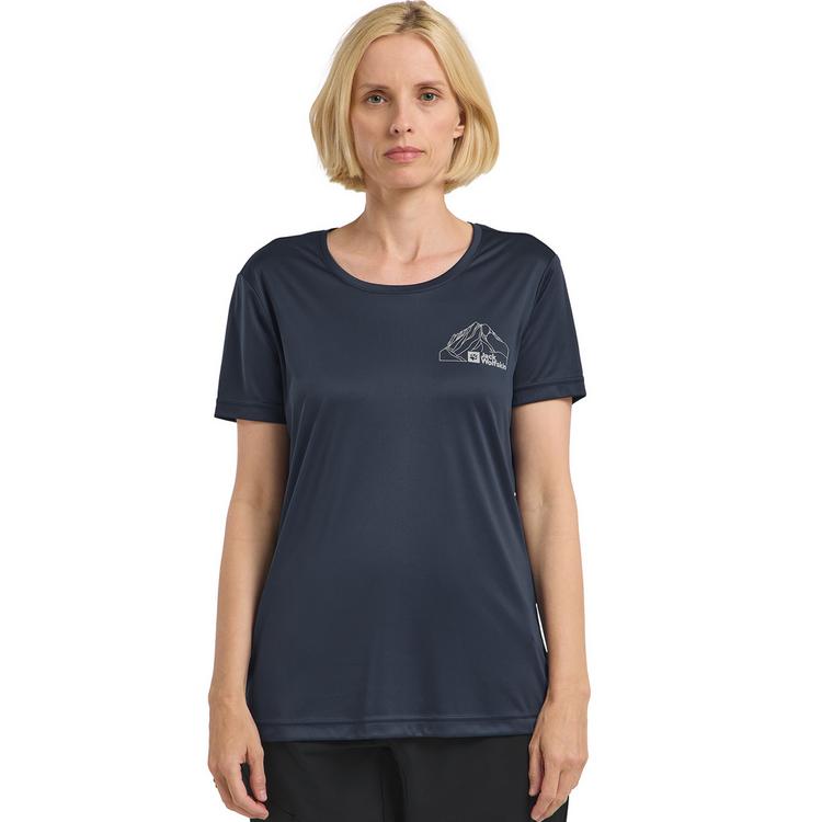 Jack Wolfskin Jack Wolfskin PEAK GRAPHIC T W Funktionsshirt Damen - MTN midnight sky - 0 | SportScheck