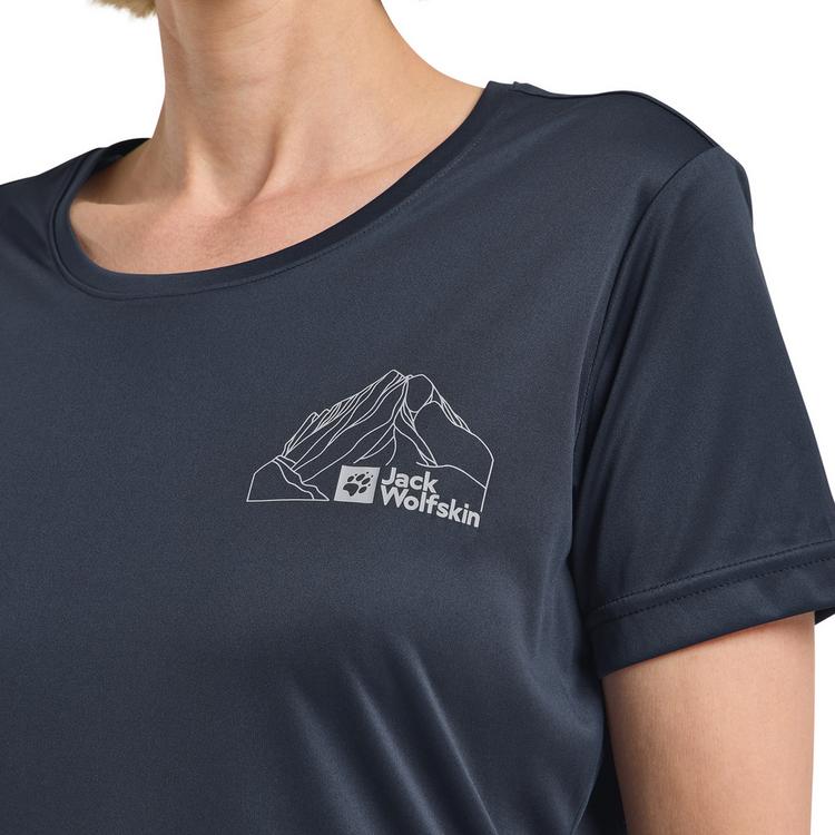 Jack Wolfskin Jack Wolfskin PEAK GRAPHIC T W Funktionsshirt Damen - MTN midnight sky - 2 | SportScheck