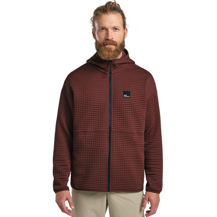 Jack Wolfskin Jack Wolfskin MOGARI HOODED  FZ M Fleecejacke Herren - dark rust - 0 | SportScheck