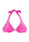 VENICE BEACH B&uuml;gel-Bikini-Top Bikini Oberteil Damen - pink bedruckt