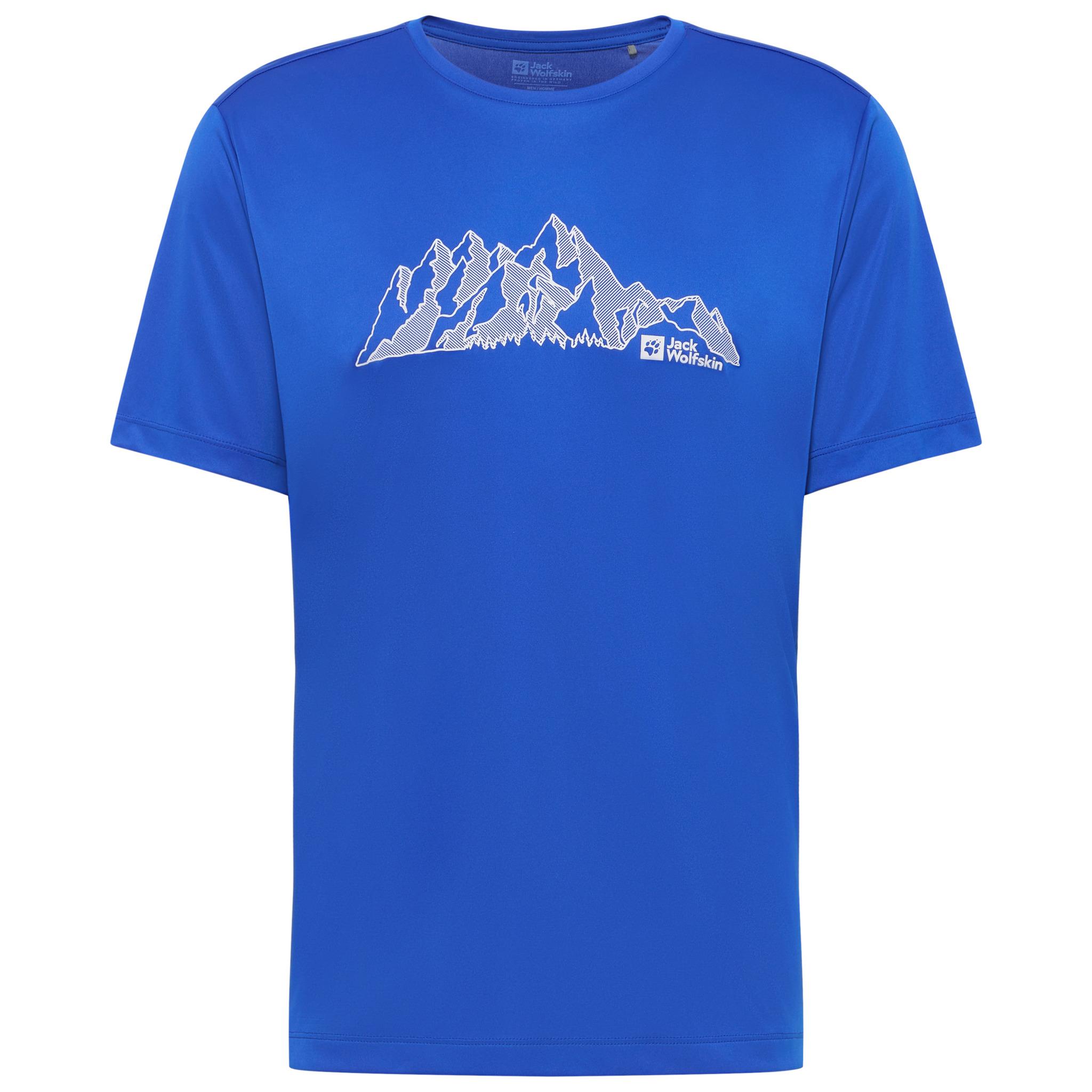 Jack Wolfskin PEAK GRAPHIC T M Funktionsshirt Herren - MTN vibrant blue