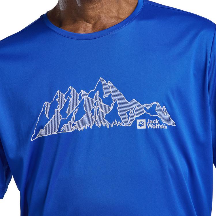 Jack Wolfskin Jack Wolfskin PEAK GRAPHIC T M Funktionsshirt Herren - MTN vibrant blue - 2 | SportScheck