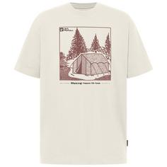 Jack Wolfskin FREEROAMER T M Funktionsshirt Herren TENT cotton white