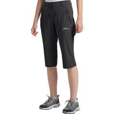 Rückansicht von Jack Wolfskin HIKEOUT 3/4 PANTS W Funktionshose Damen black