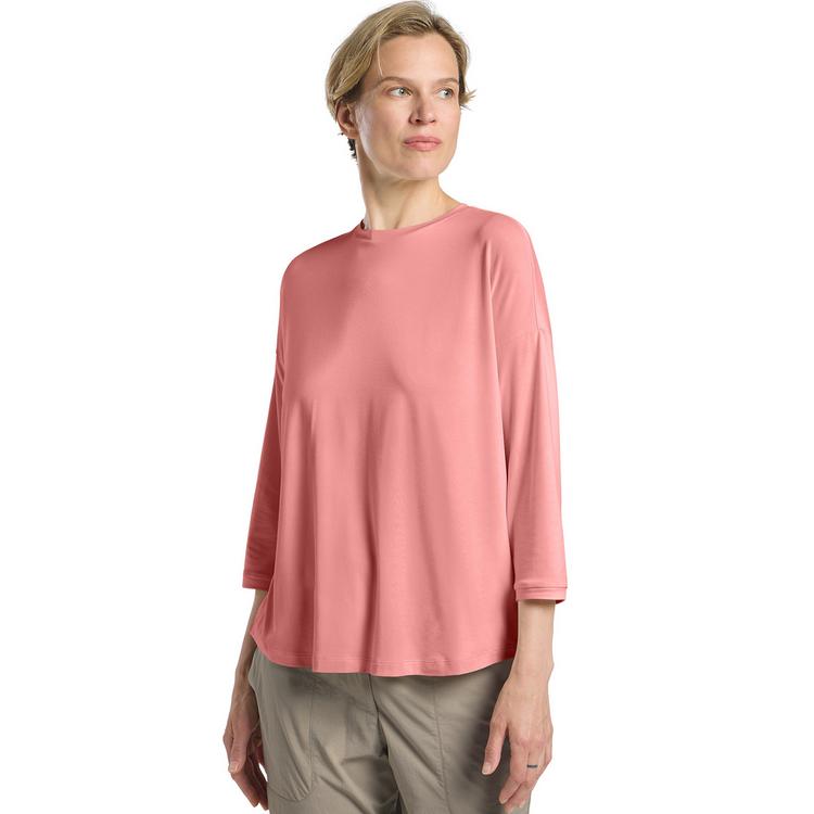 Jack Wolfskin Jack Wolfskin TRAVEL 3 4 T W Funktionsshirt Damen - mineral red heather - 0 | SportScheck