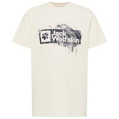 Jack Wolfskin BRAND T M Funktionsshirt Herren WOOD Cotton white