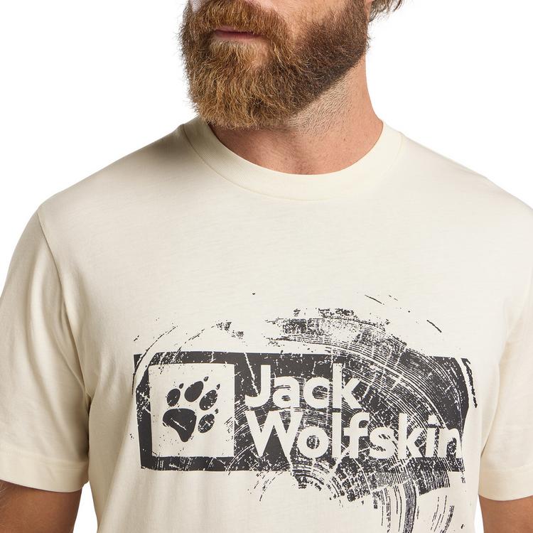Jack Wolfskin Jack Wolfskin BRAND T M Funktionsshirt Herren - WOOD Cotton white - 2 | SportScheck