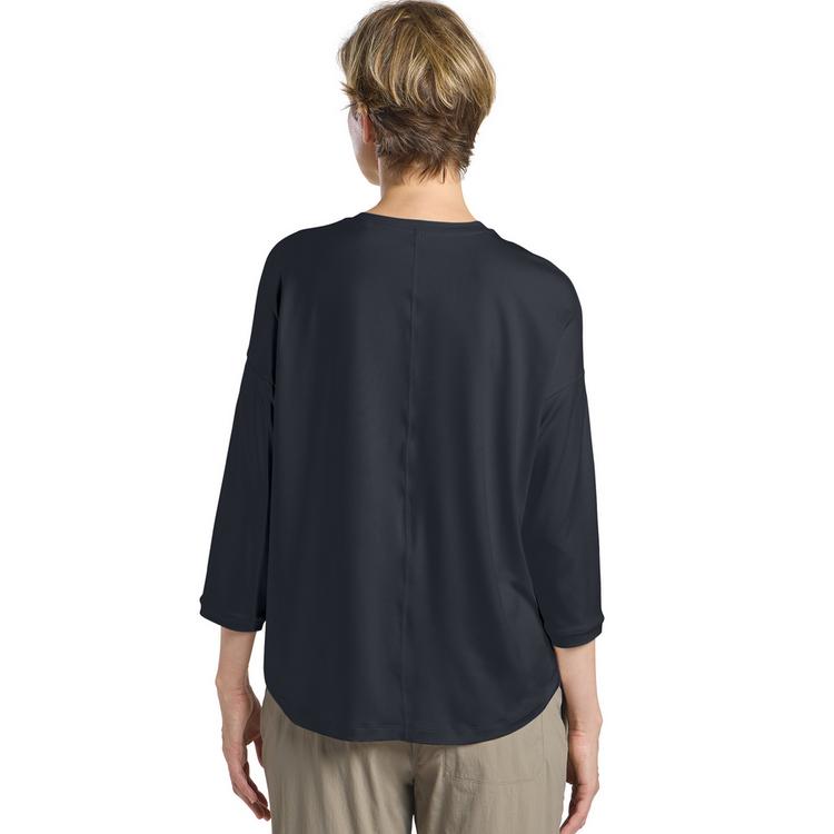 Jack Wolfskin Jack Wolfskin TRAVEL 3 4 T W Funktionsshirt Damen - dark navy heather - 1 | SportScheck