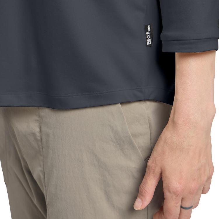 Jack Wolfskin Jack Wolfskin TRAVEL 3 4 T W Funktionsshirt Damen - dark navy heather - 2 | SportScheck