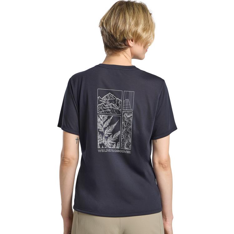 Jack Wolfskin Jack Wolfskin VONNAN GRAPHIC T W Funktionsshirt Damen - EXPLORE graphite - 1 | SportScheck