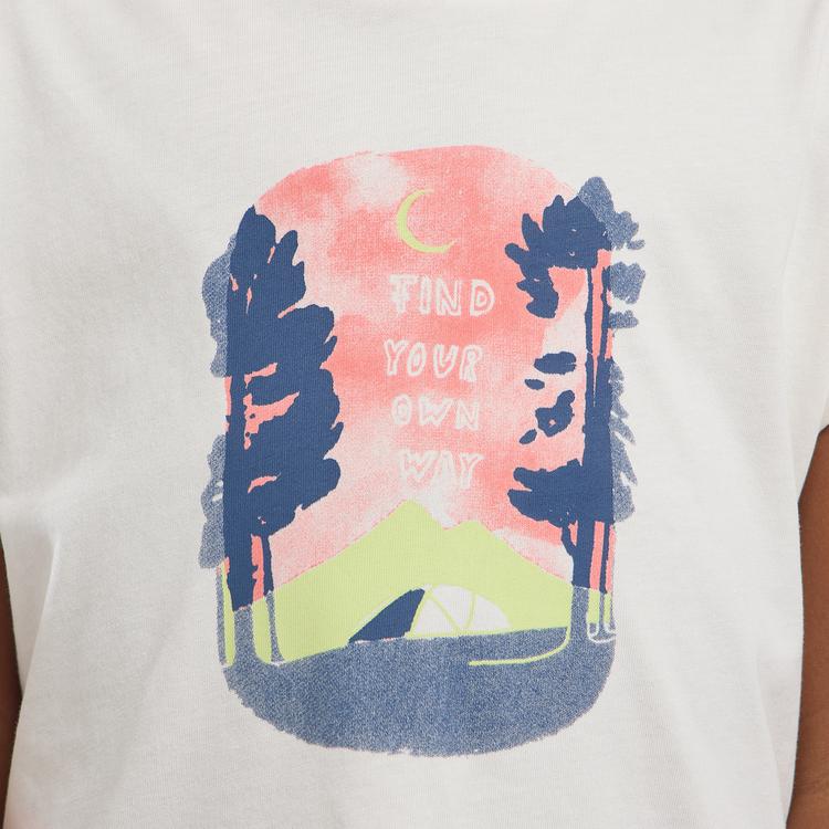 Jack Wolfskin Jack Wolfskin GRAPHIC GIRLS T T-Shirt Kinder - PRINT cotton white - 2 | SportScheck