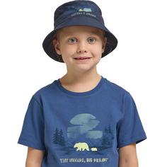 Rückansicht von Jack Wolfskin WOODS BUCKET HAT K Stirnband Kinder PRINT night blue