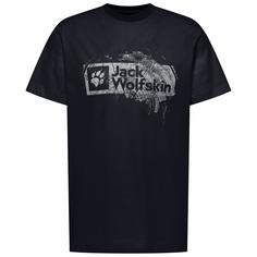 Jack Wolfskin BRAND T M Funktionsshirt Herren WOOD dark navy