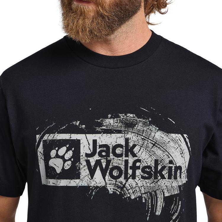 Jack Wolfskin Jack Wolfskin BRAND T M Funktionsshirt Herren - WOOD dark navy - 2 | SportScheck