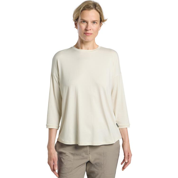 Jack Wolfskin Jack Wolfskin TRAVEL 3 4 T W Funktionsshirt Damen - cotton white heather - 0 | SportScheck