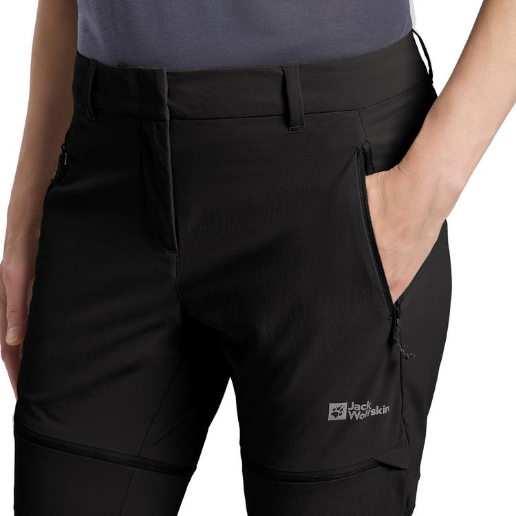 Jack Wolfskin Jack Wolfskin HIKEOUT ZIP AWAY PANTS W Funktionshose Damen - black - 3 | SportScheck
