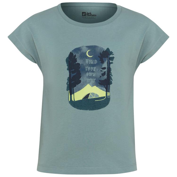 Jack Wolfskin Jack Wolfskin GRAPHIC GIRLS T T-Shirt Kinder - PRINT soft jade - 0 | SportScheck