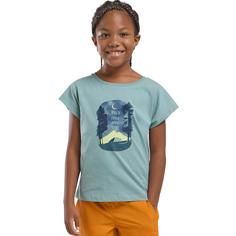 Rückansicht von Jack Wolfskin GRAPHIC GIRLS T T-Shirt Kinder PRINT soft jade