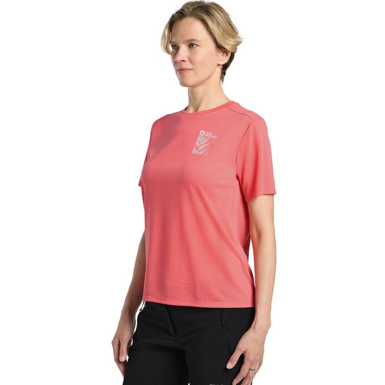 Jack Wolfskin Jack Wolfskin VONNAN GRAPHIC T W Funktionsshirt Damen - EXPLORE sunset coral - 0 | SportScheck