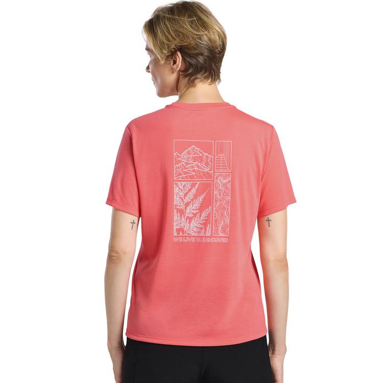 Jack Wolfskin Jack Wolfskin VONNAN GRAPHIC T W Funktionsshirt Damen - EXPLORE sunset coral - 1 | SportScheck