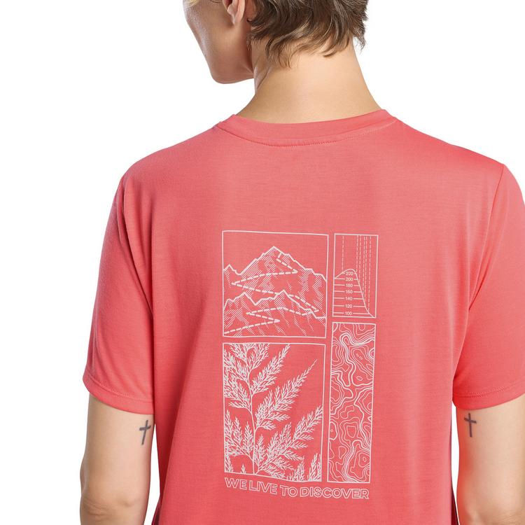 Jack Wolfskin Jack Wolfskin VONNAN GRAPHIC T W Funktionsshirt Damen - EXPLORE sunset coral - 2 | SportScheck