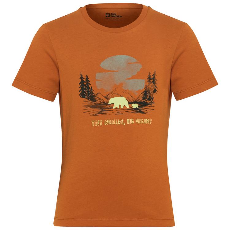 Jack Wolfskin Jack Wolfskin GRAPHIC COTTON T KIDS Funktionsshirt Kinder - PRINT soft amber - 0 | SportScheck