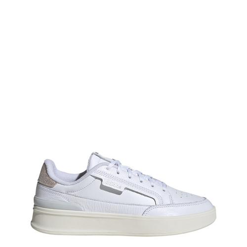 Rückansicht von adidas Aspyre Schuh Sneaker Damen Cloud White / Silver Metallic / Off White