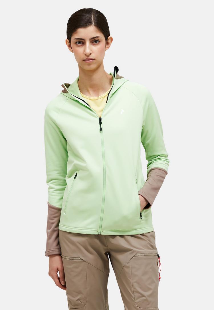 Peak Performance Peak Performance W Rider Zip Hood Fleecejacke Damen - pastellgruen - 1 | SportScheck