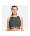 Nike Pro 365 Crop Tanktop Damen Laufshirt Damen - gruen