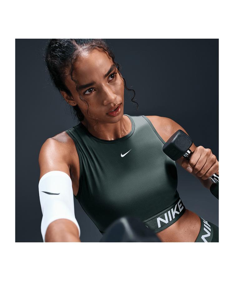Nike Nike Pro 365 Crop Tanktop Damen Laufshirt Damen - gruen - 1 | SportScheck