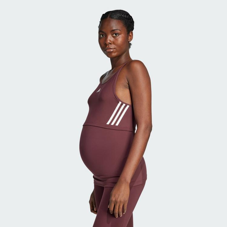 adidas adidas Maternity Tanktop Funktionstank Damen - Aurora Ruby / Brown - 0 | SportScheck