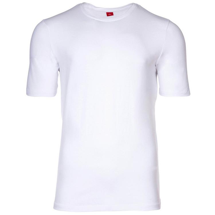 S.OLIVER S.OLIVER T-Shirt T-Shirt Herren - Wei&szlig;/Marine - 0 | SportScheck