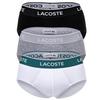 Lacoste Slip Unterhose Herren - Schwarz/Grau/Wei&szlig;