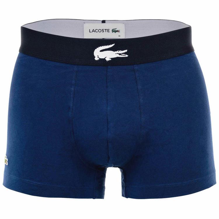 Lacoste Lacoste Boxershort Unterhose Herren - Dunkelblau/Grau/Gr&uuml;n/Wei&szlig; - 7 | SportScheck