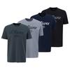 S.OLIVER T-Shirt T-Shirt Herren - Blau/Hellgrau/Dunkelgrau/Schwarz